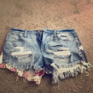 Denim shorts